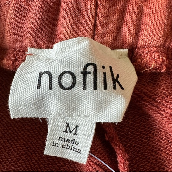 New Noflik Sweatpants Rust Orange Sz M - Picture 7 of 11